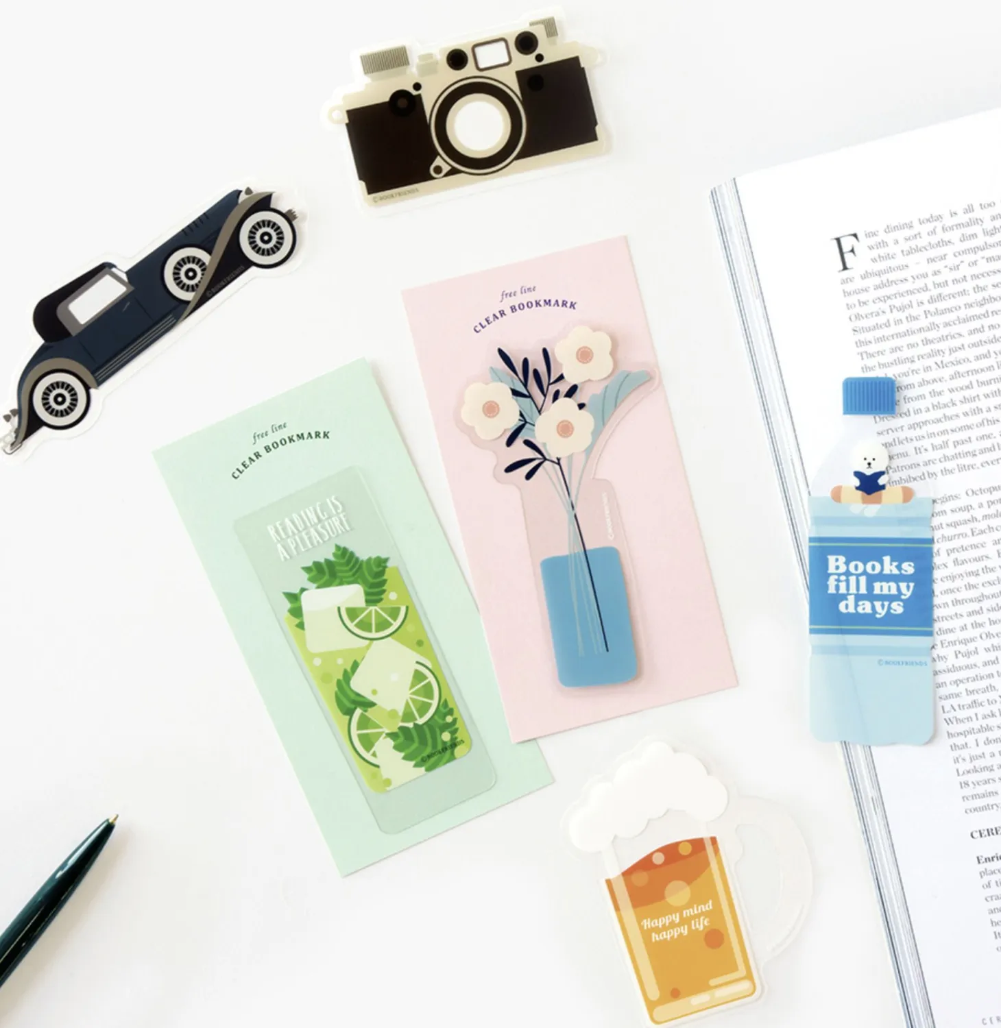 Illustration Clear Bookmark