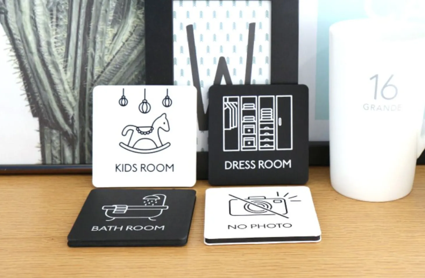 Ivory Pictogram Door Sign