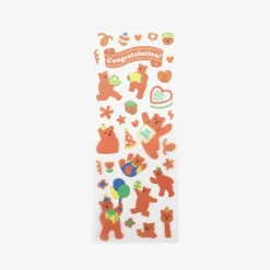 Jelly Bear Goldline Sticker v1