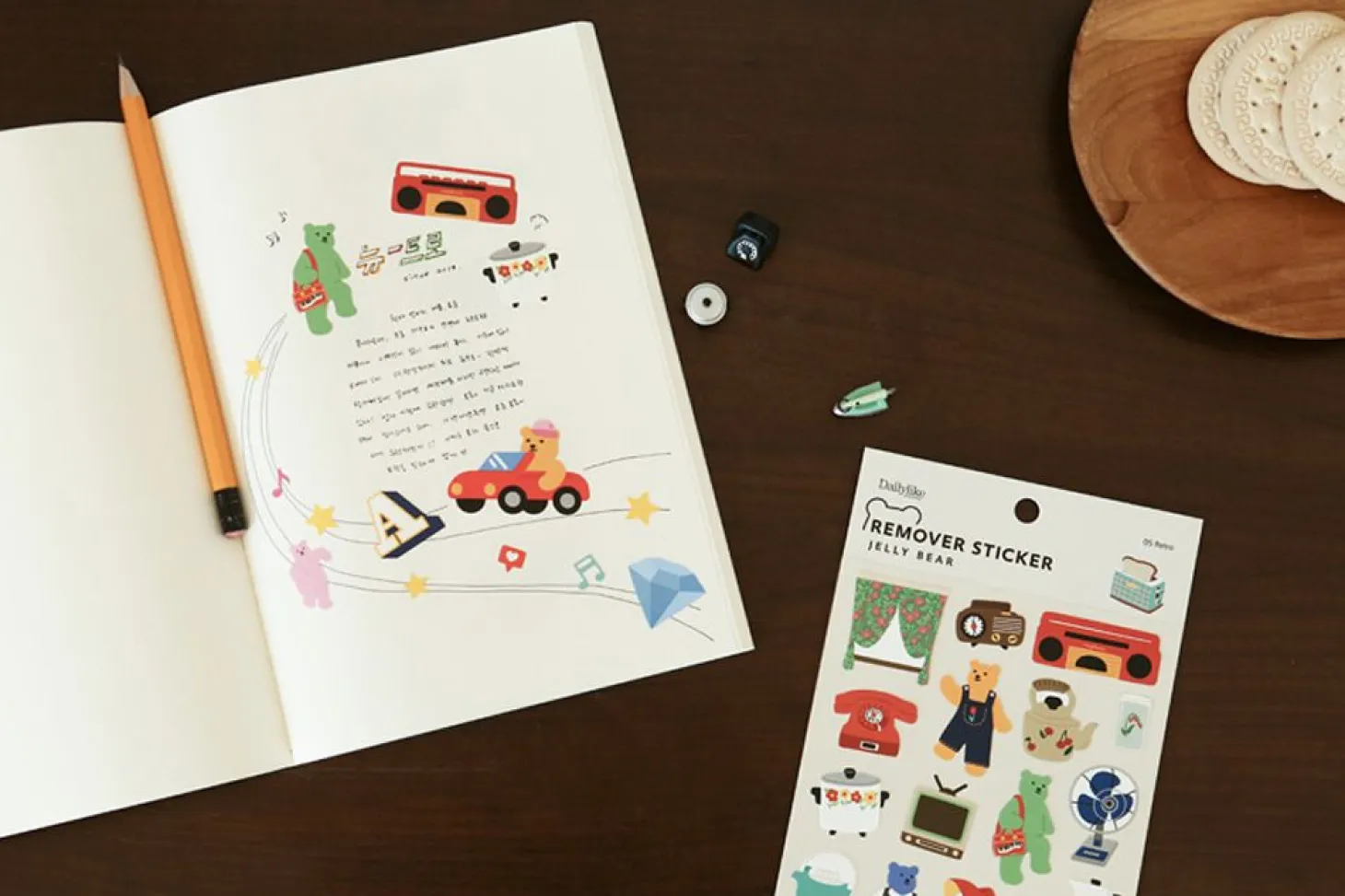 Jelly Bear Removable Sticker