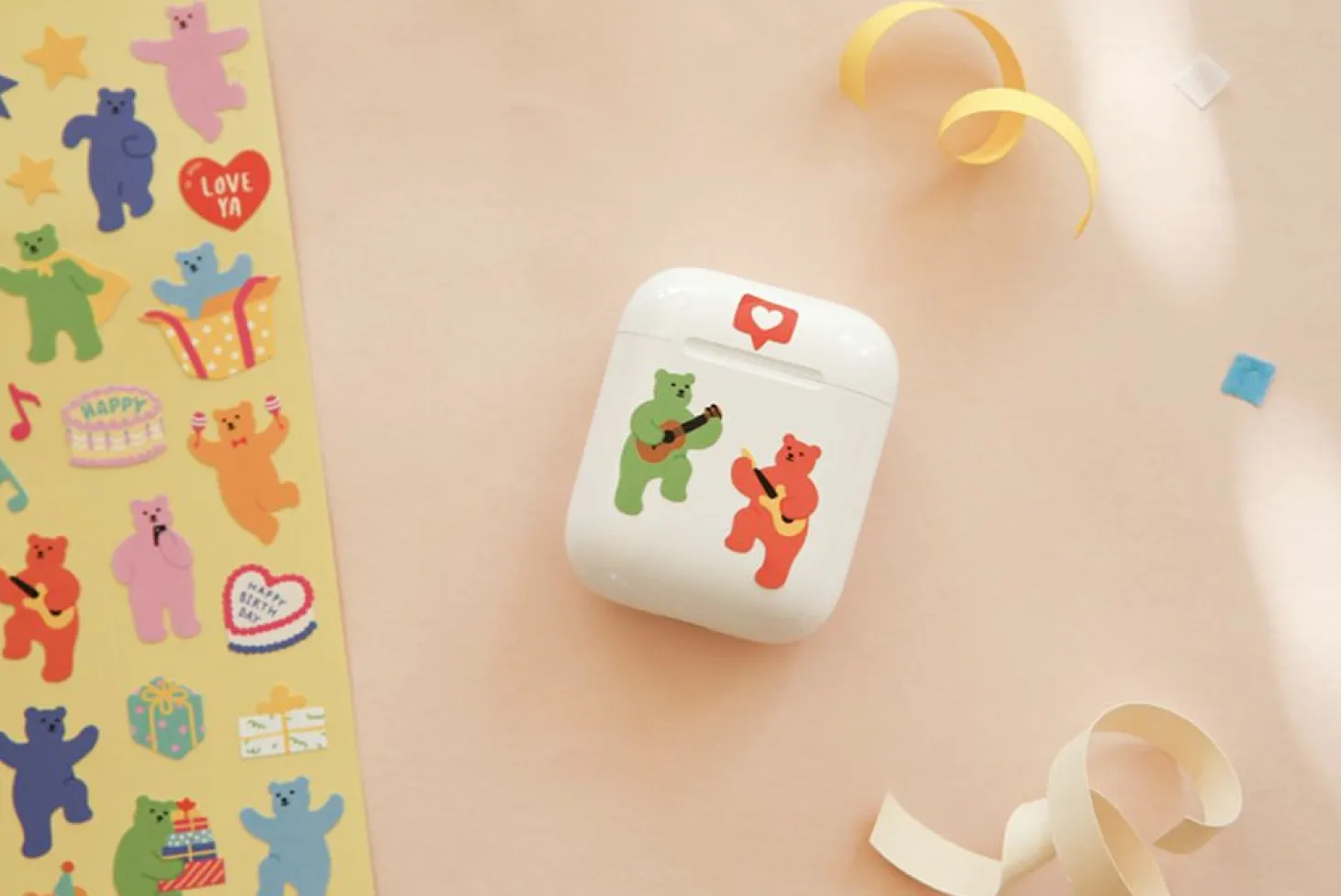 Jelly Bear Removable Sticker