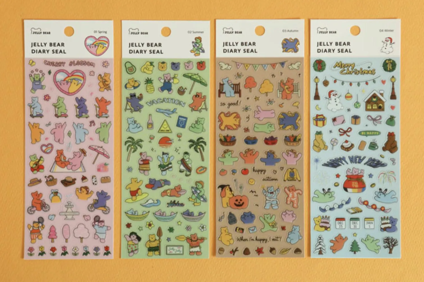 Jelly Bear Slim Diary Sticker v1