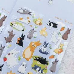 Kawaii Bunny Puffy Sticker