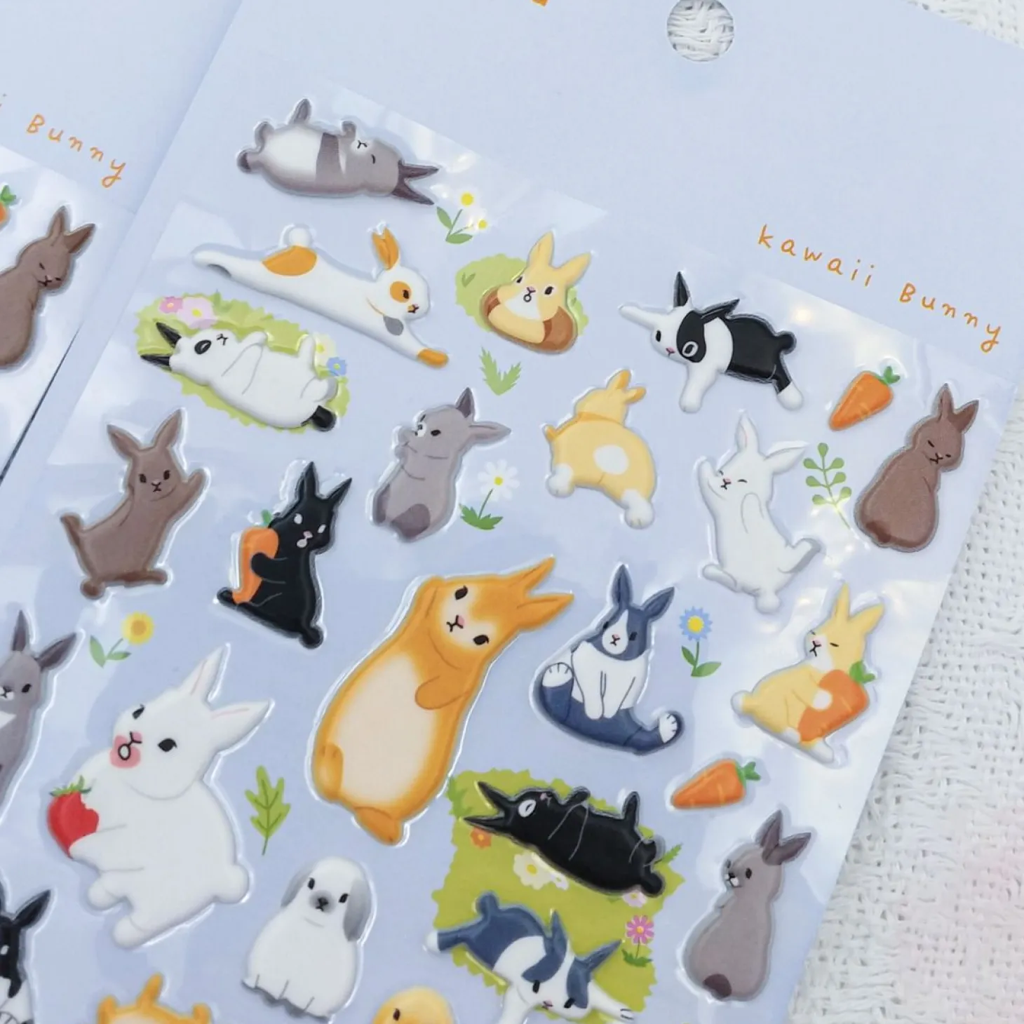 Kawaii Bunny Puffy Sticker