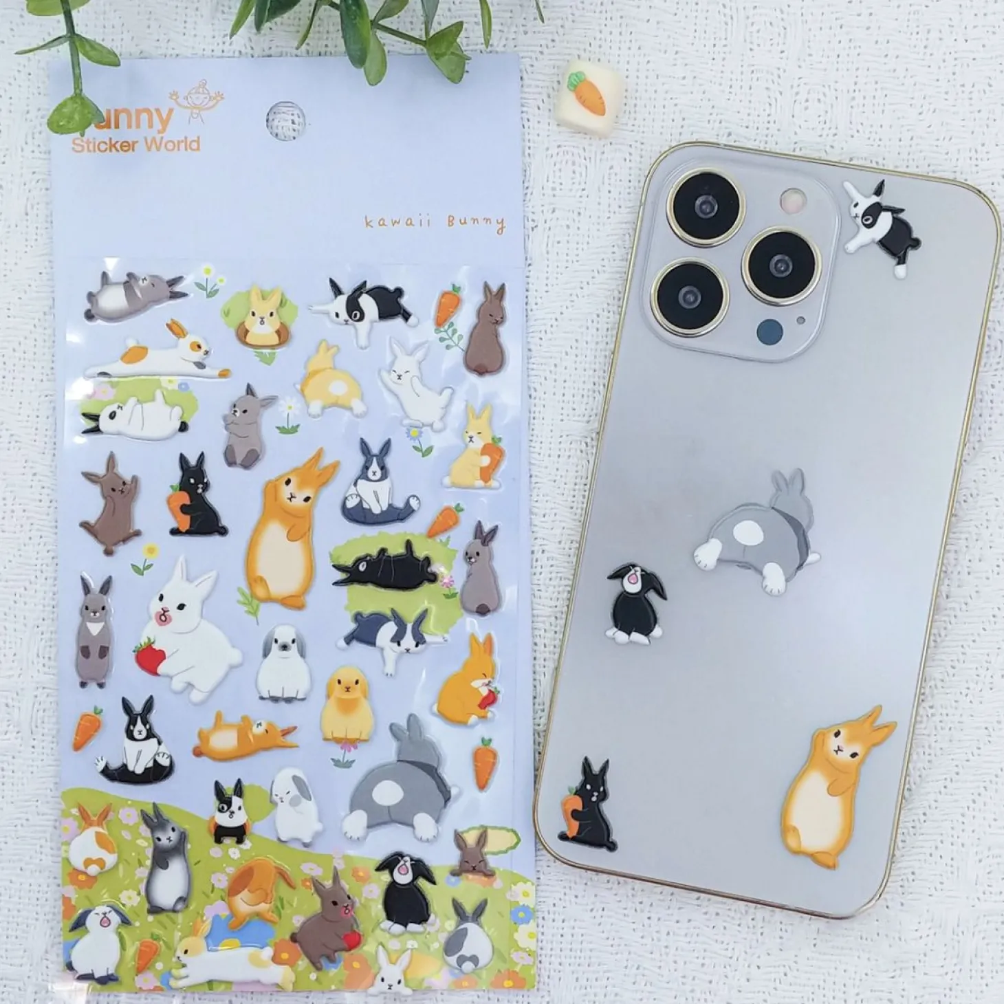 Kawaii Bunny Puffy Sticker