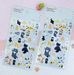 Kawaii Cats PVC Deco Sticker