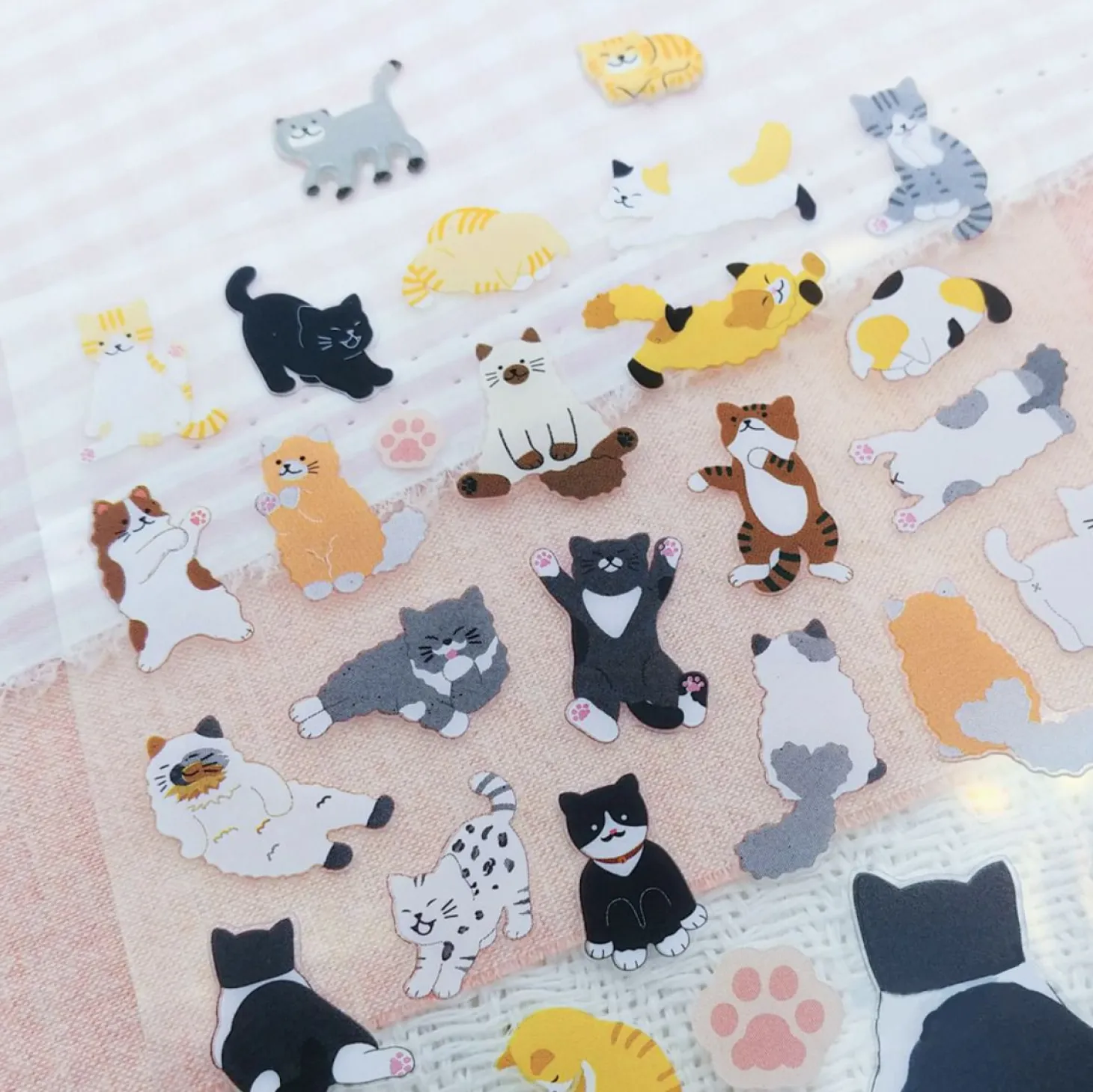 Kawaii Cats PVC Deco Sticker