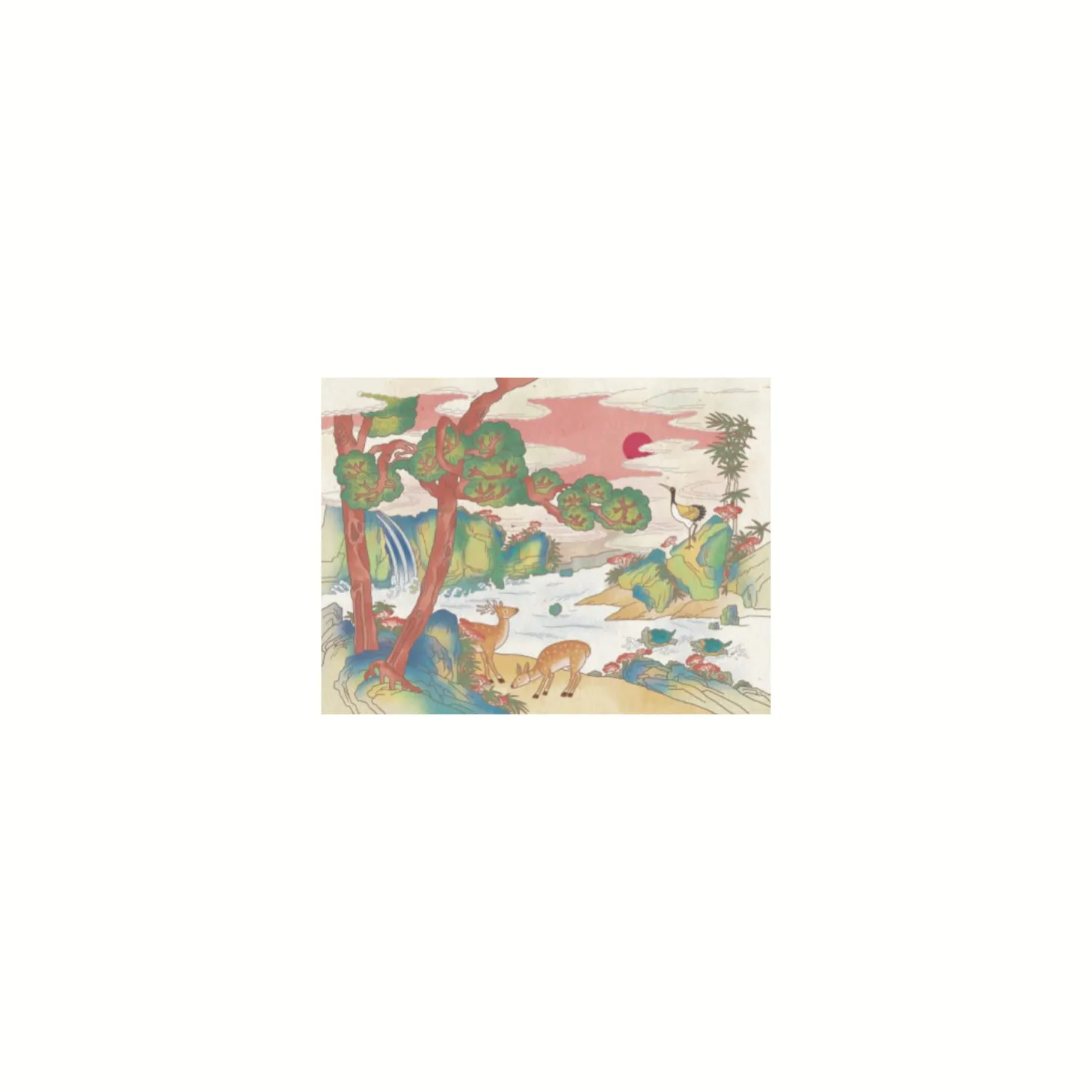 Korean Heritage Art Postcard