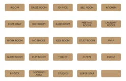 Kraft Basic Door Sign
