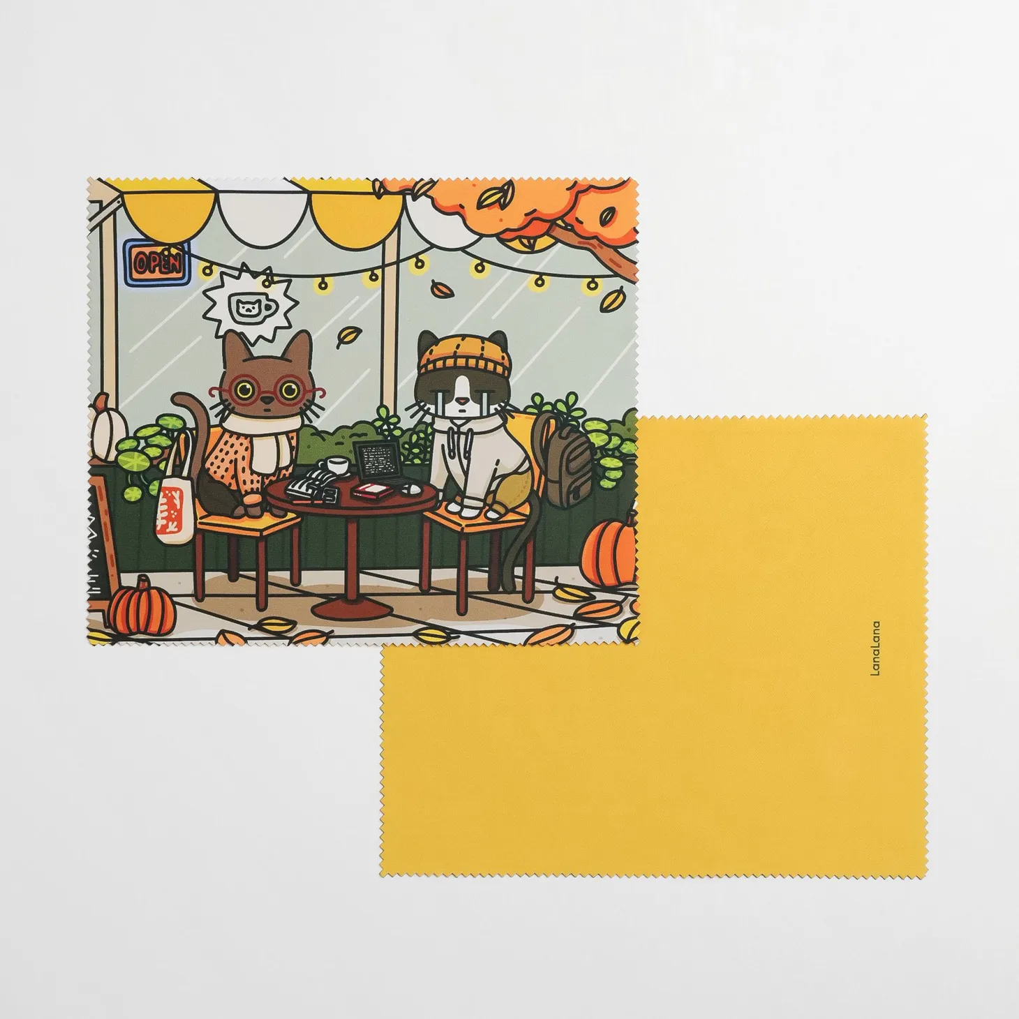 Lana Cat Autumn Screen Cloth