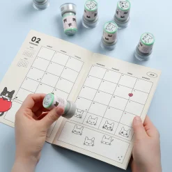 2026 Lana & Tuxedo Cat Monthly Planner