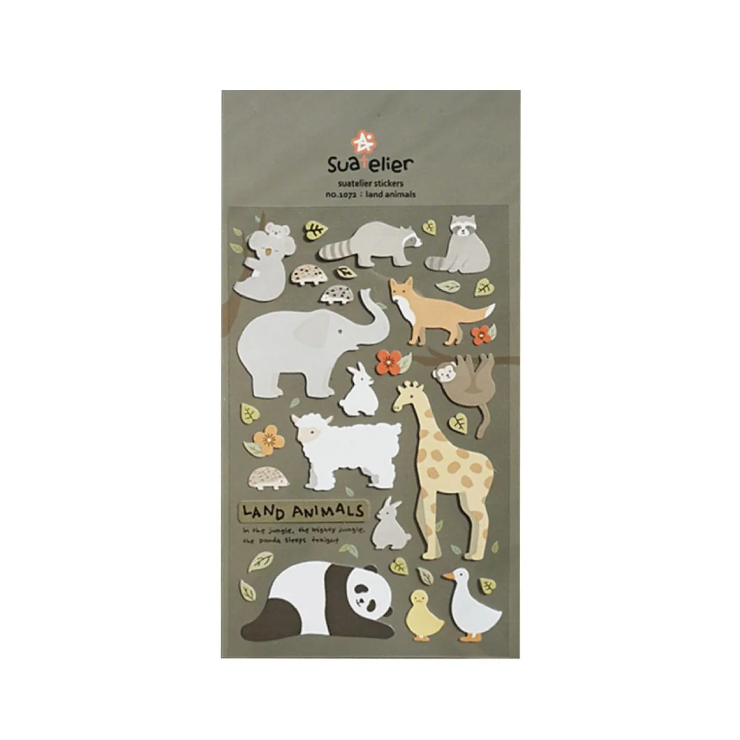 Land Animal Deco Sticker