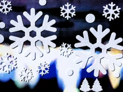 Large A4 Snowflake Felt Deco Sticker