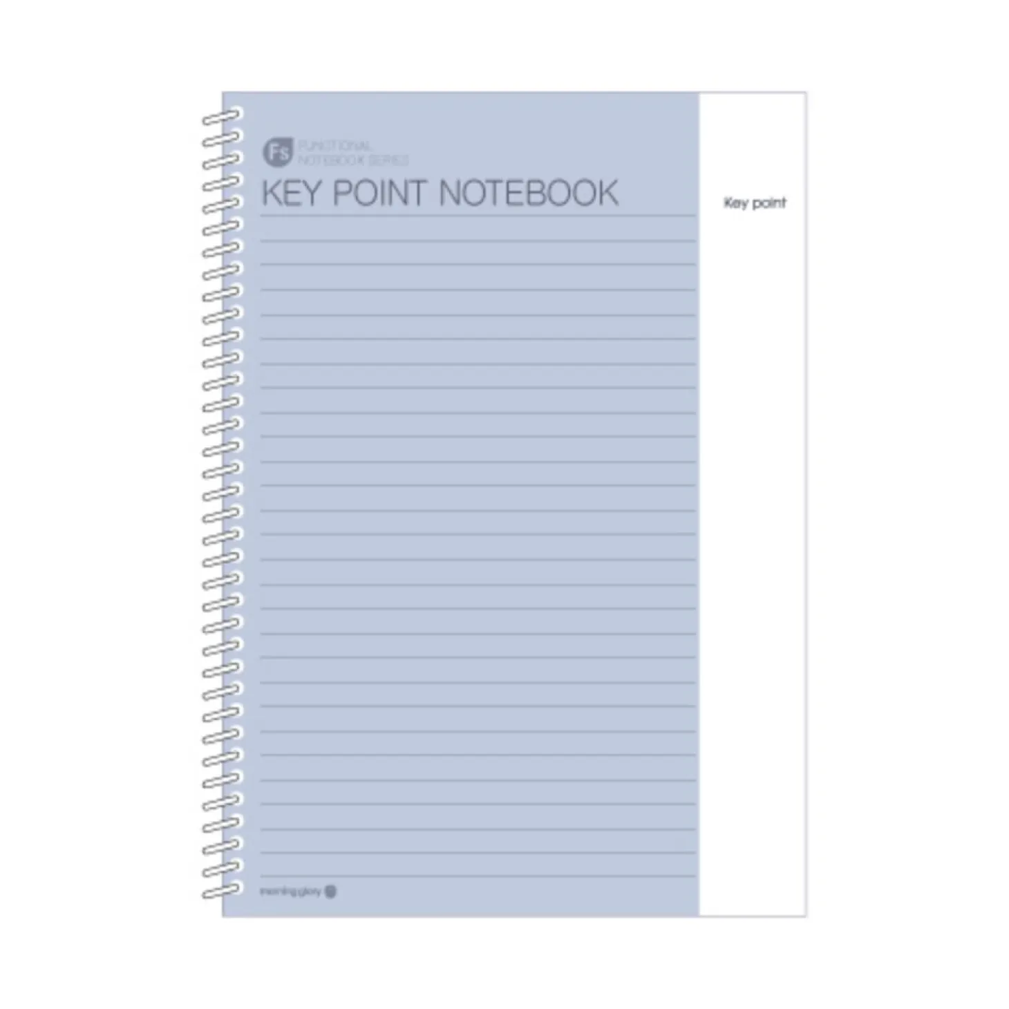 Large Key Point Spiral Lined Notebook