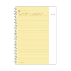 Large Key Point Spiral Lined Notebook