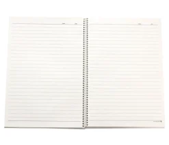 Large Lettering Spiral Lined Notebook