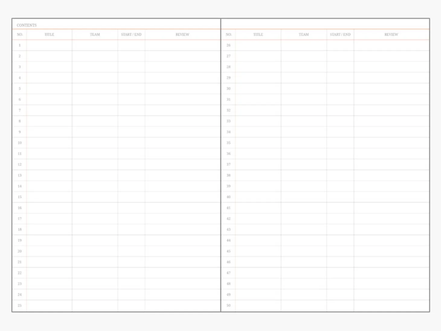 Large Object Project Planner