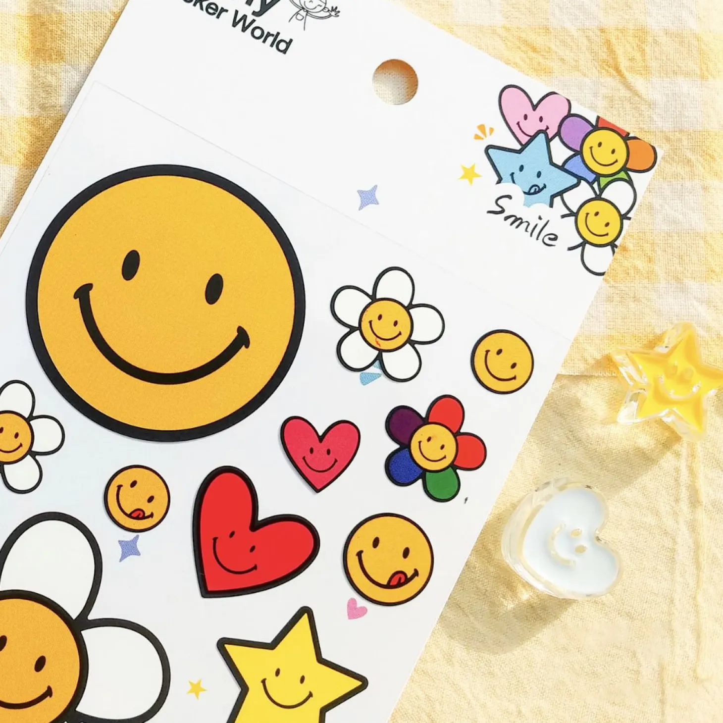 Large Smile Point Sticker