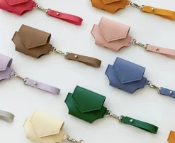 Leather AirPods Pro Pouch + Strap Set
