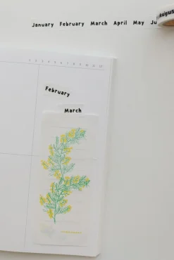 Lettering Months Masking Tape
