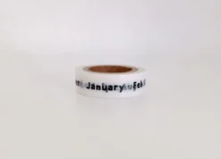 Lettering Months Masking Tape