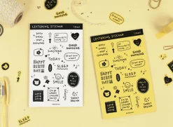 Lettering Removable Sticker