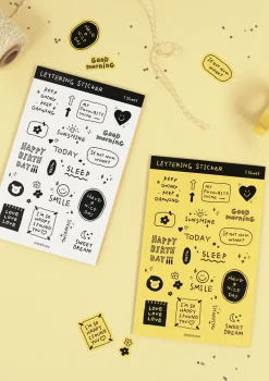 Lettering Removable Sticker