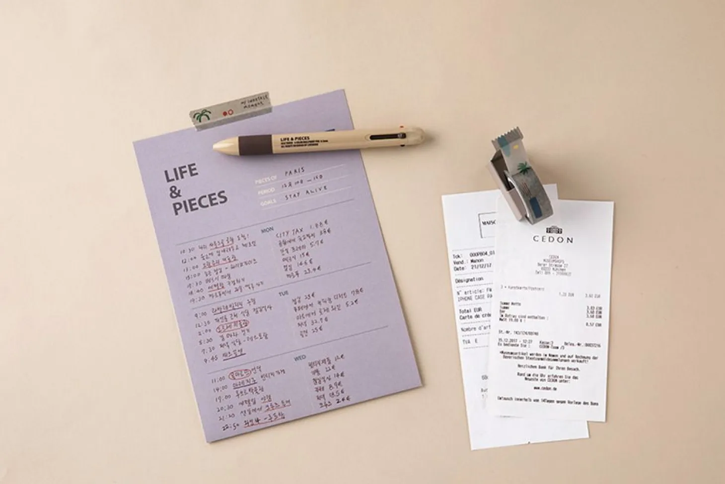 Life & Pieces 4 Color Ball Point Pen