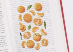 Mandarin Orange Pressed Fruit Sticker