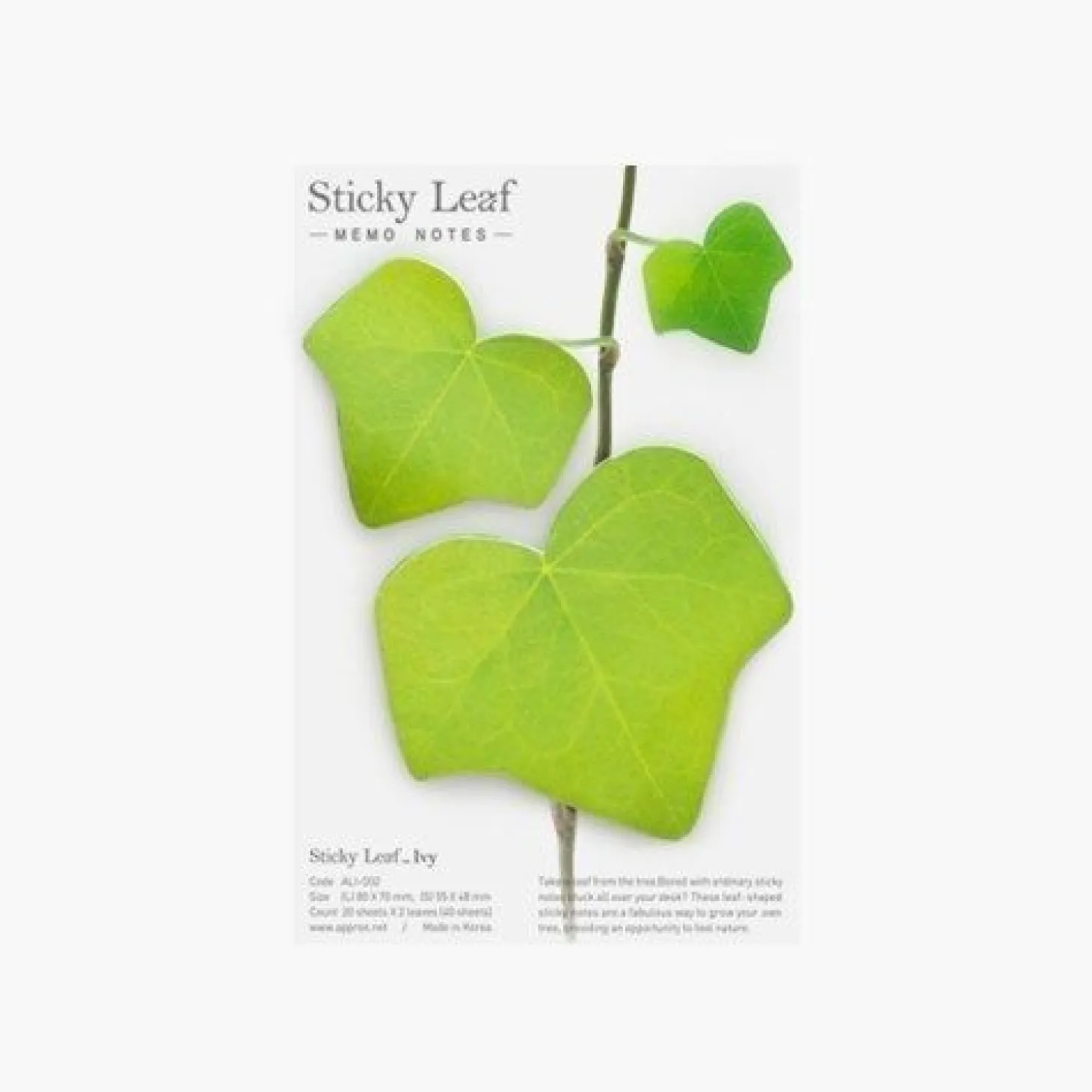 Medium Ivy Leaf Sticky Note