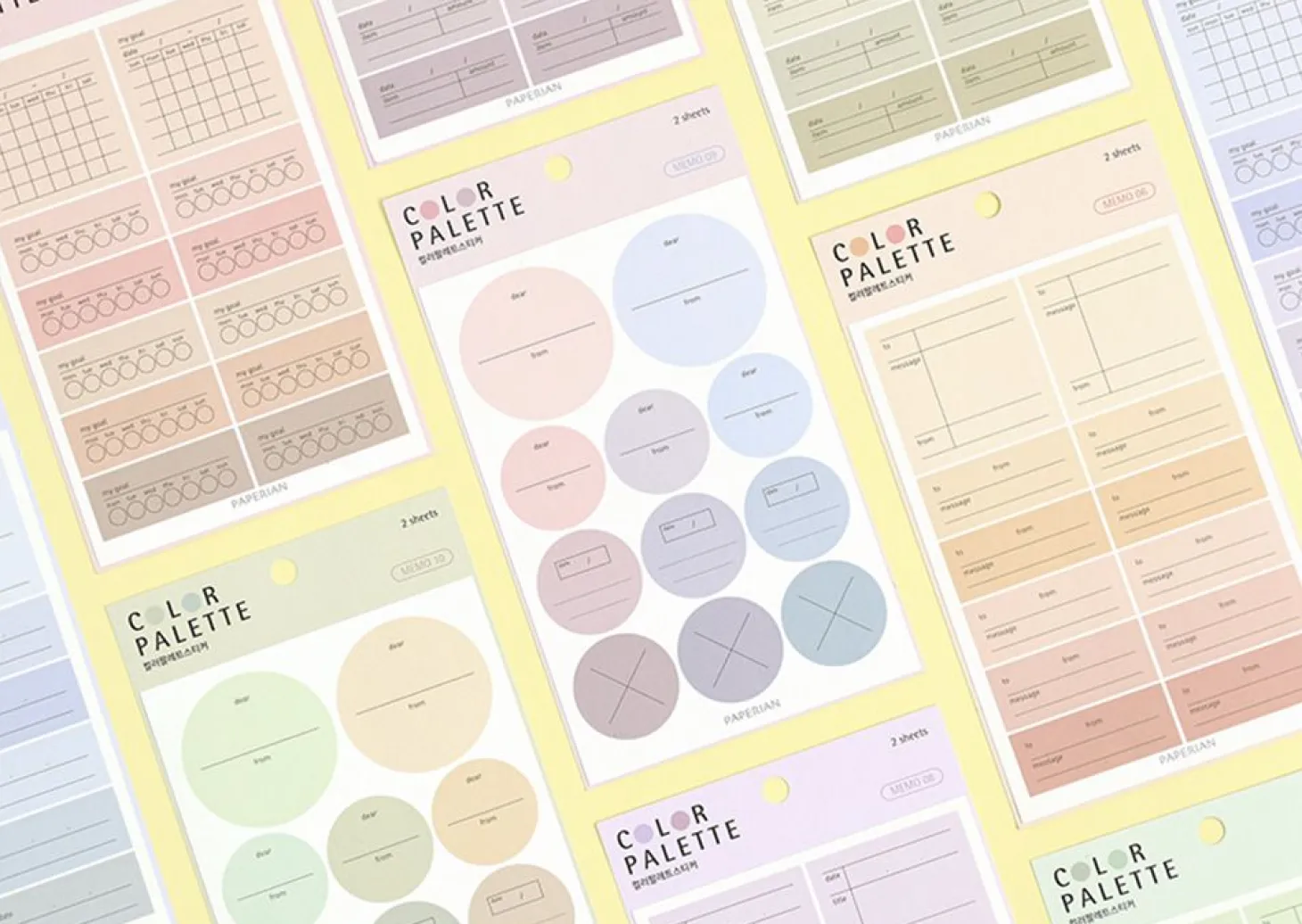 Memo Color Palette Sticker