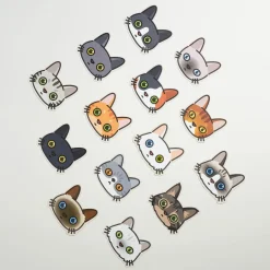Mini Cat Face Card