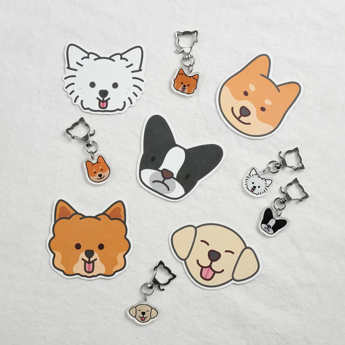Mini Dog Face Card
