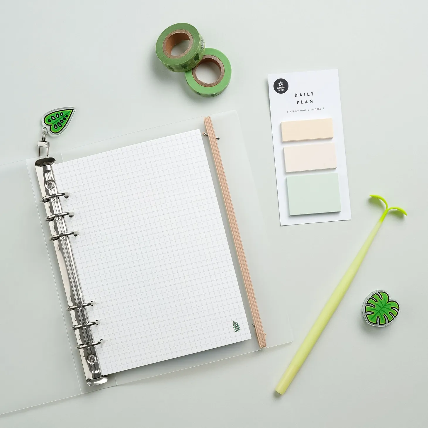 Mini Pastel Pattern Sticky Note Set