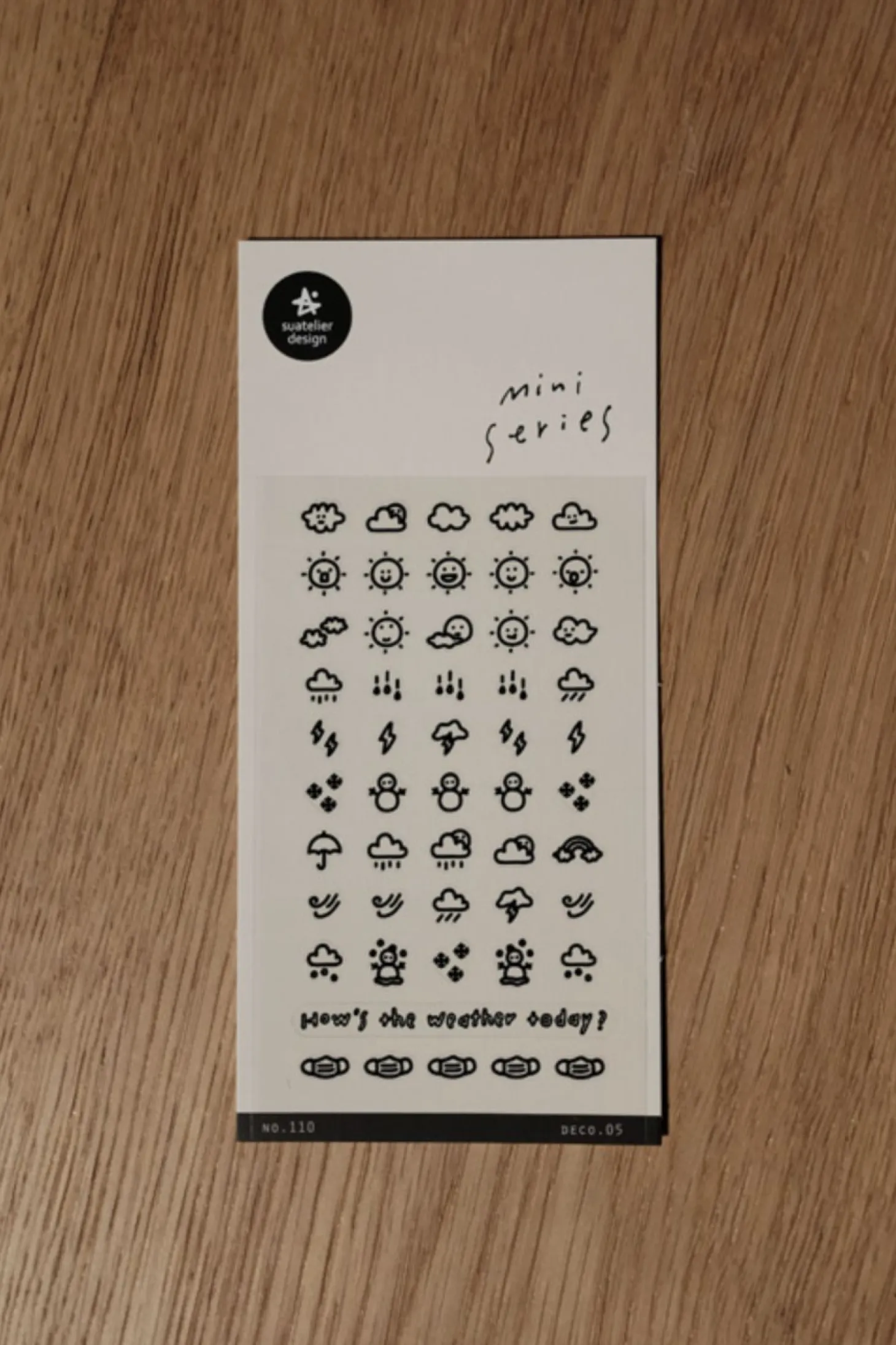 Mini Today's Weather Deco Sticker
