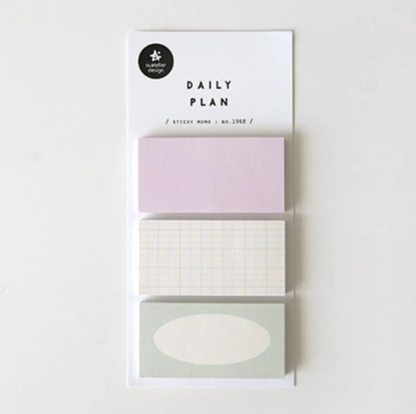 Mint & Pink Daily Plan Sticky Note