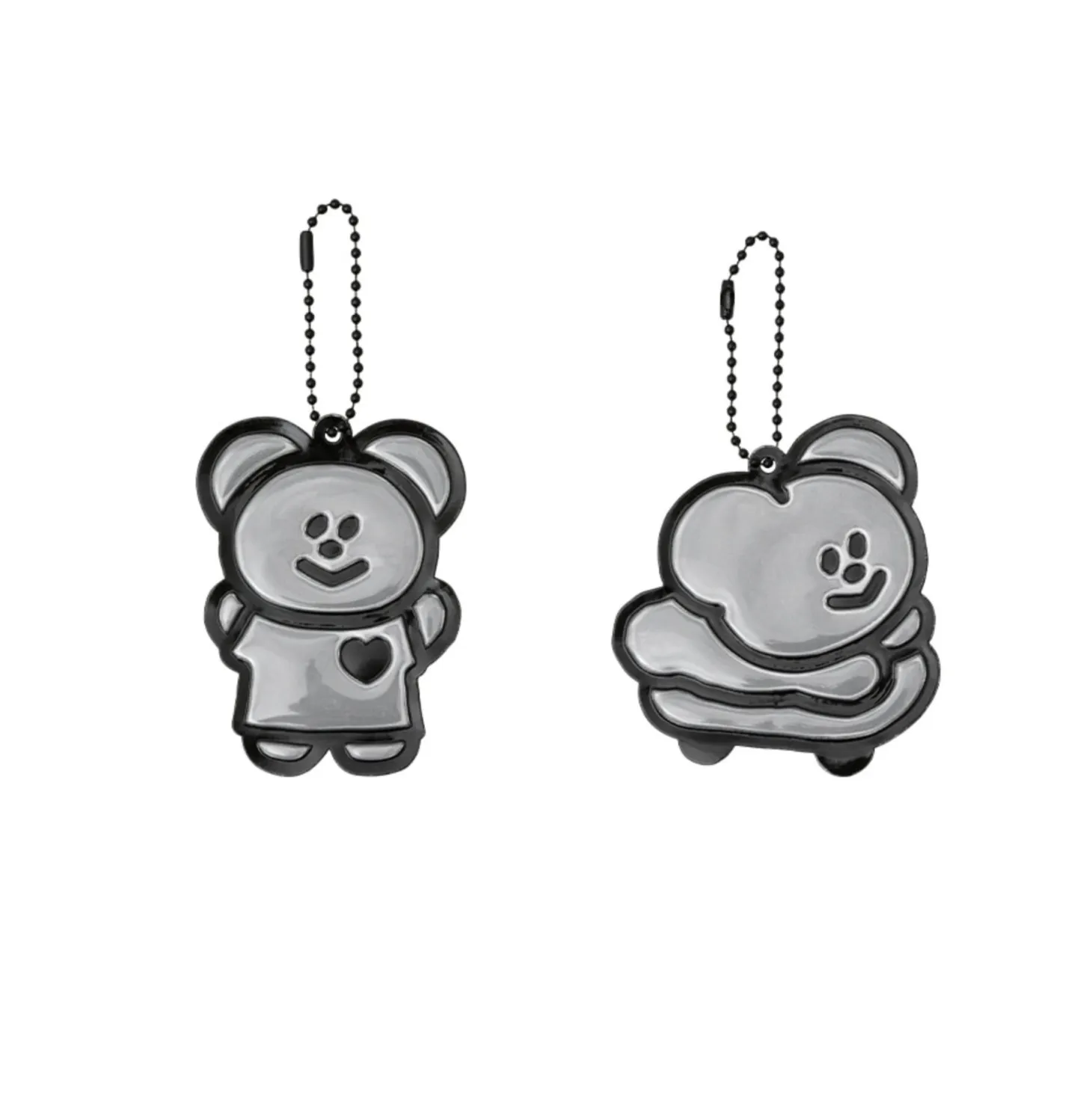 Momo Bear Reflective Keychain