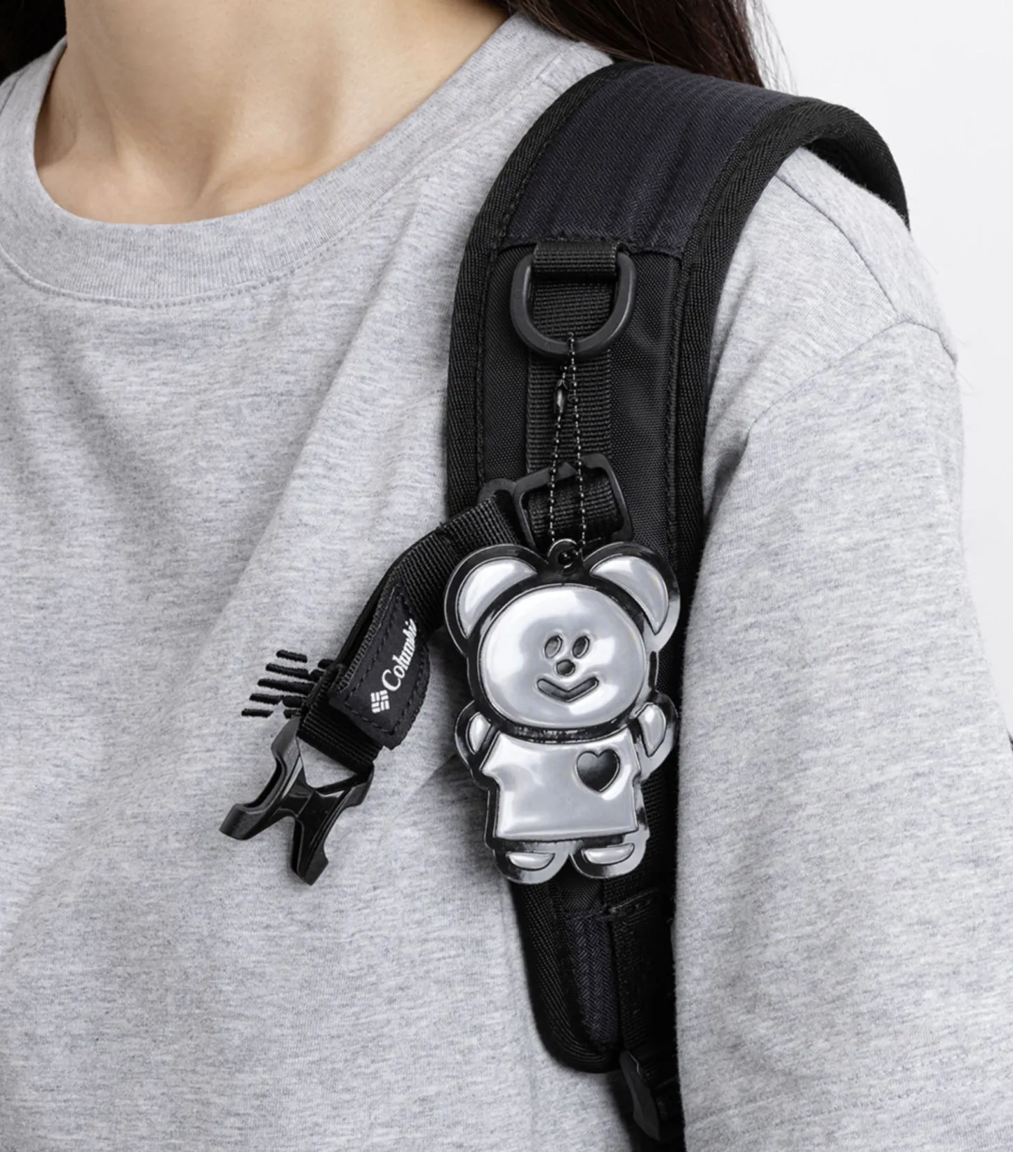 Momo Bear Reflective Keychain