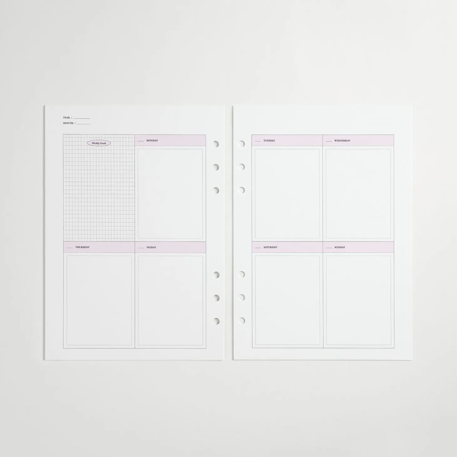 MYO Today 6 Ring A5 Planner Refill