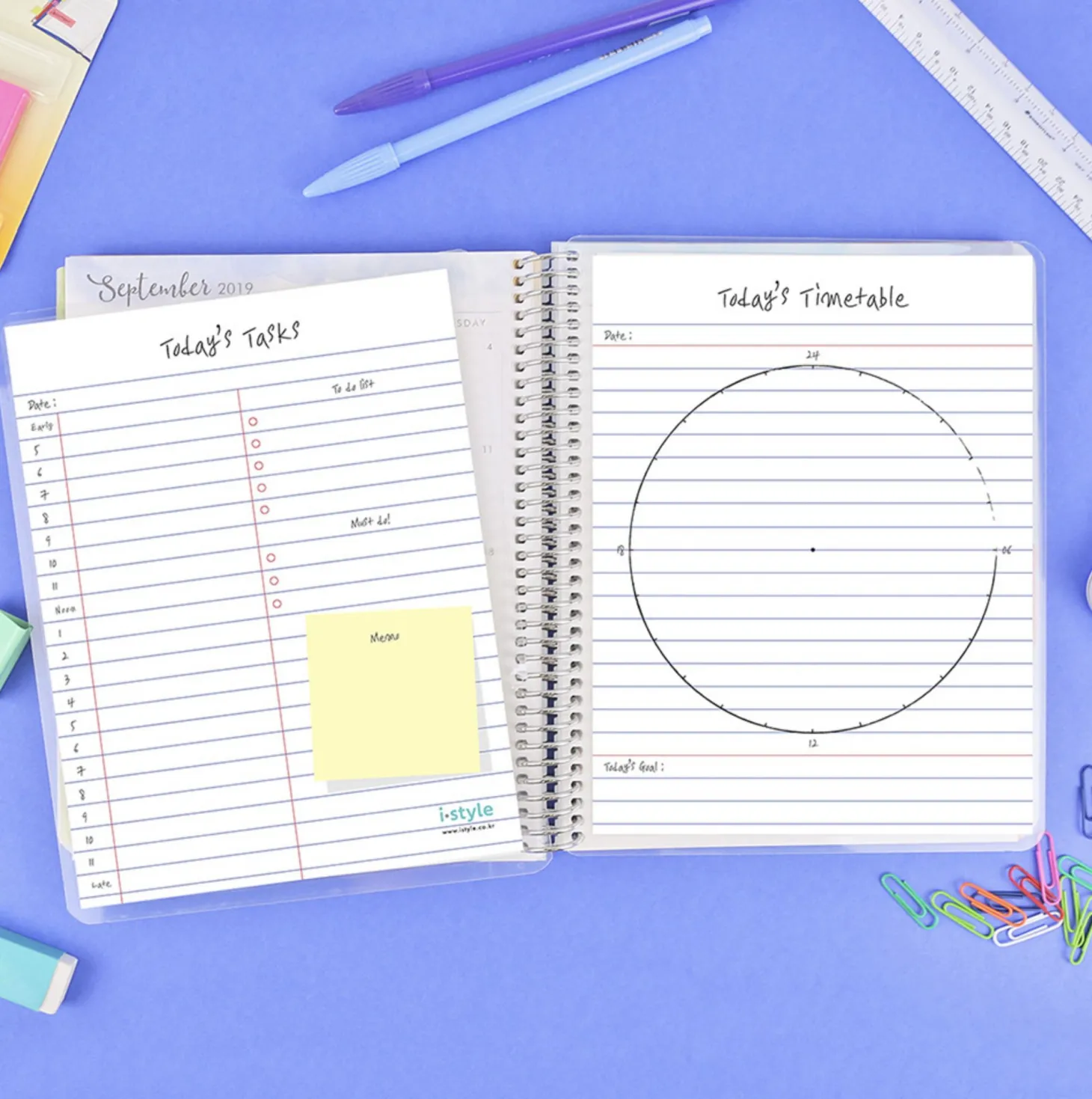 Notebook Attachable Wet Erase Board