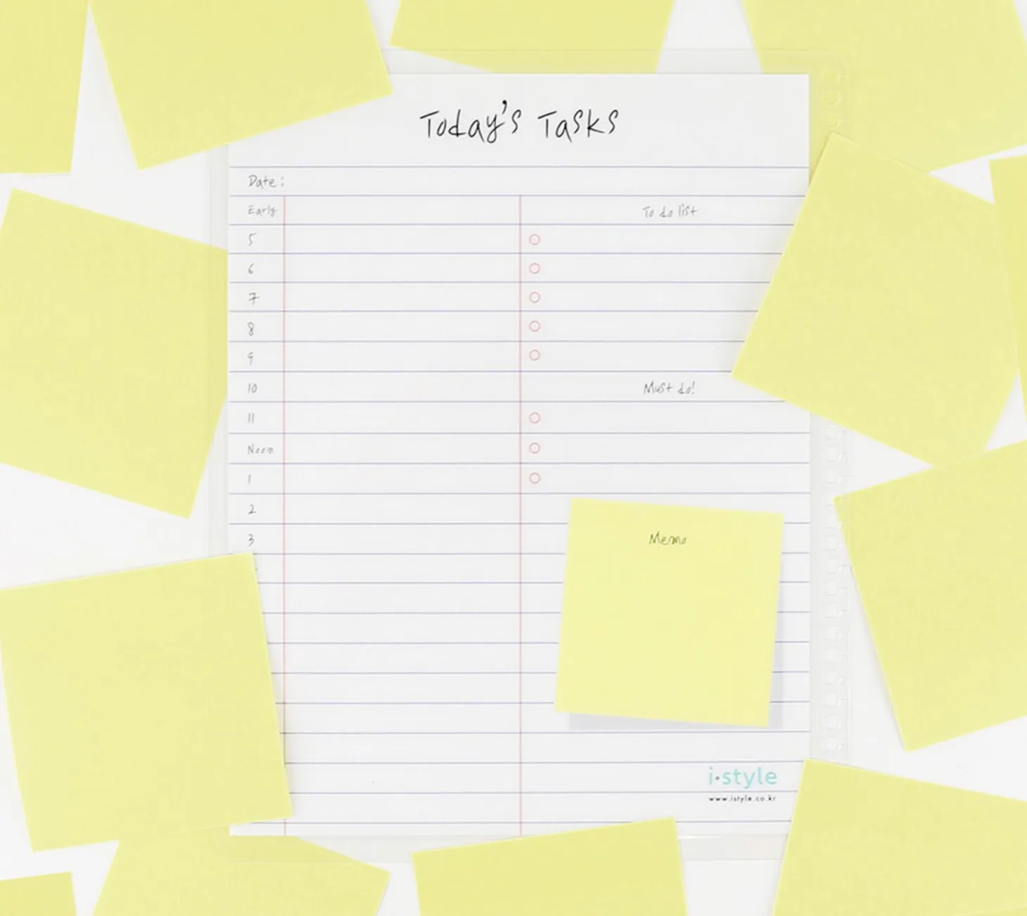 Notebook Attachable Wet Erase Board