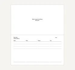 One Month Goal Tracker Planner