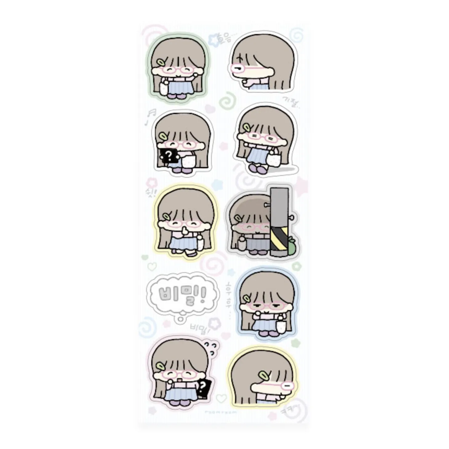 Otaku Girl Deco Sticker
