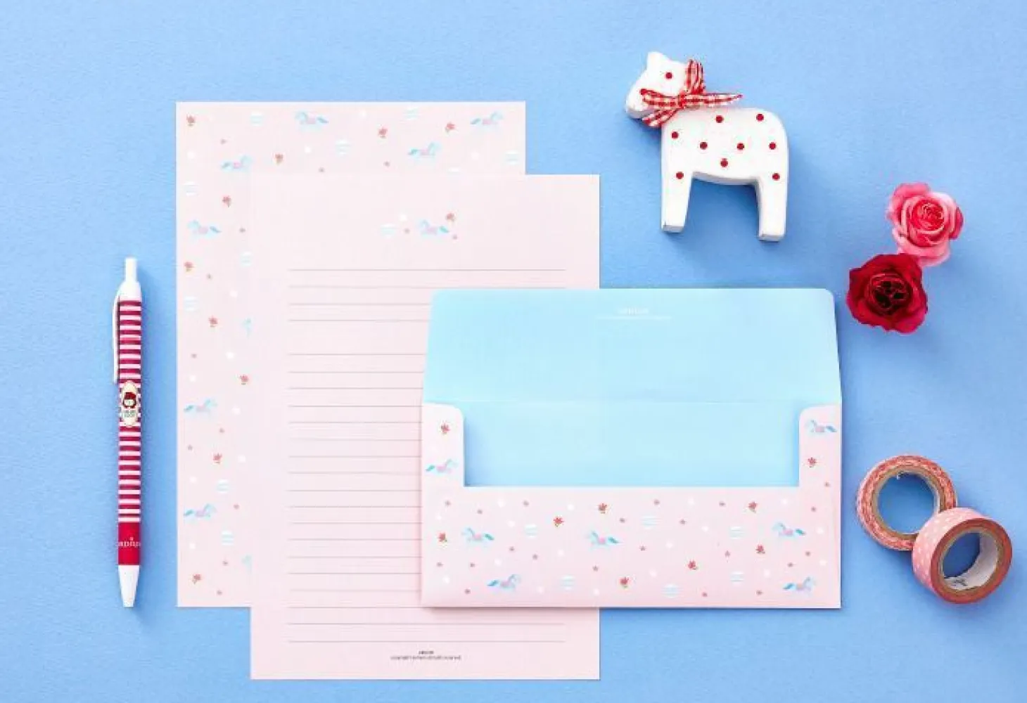 Pastel Animal Letter Set