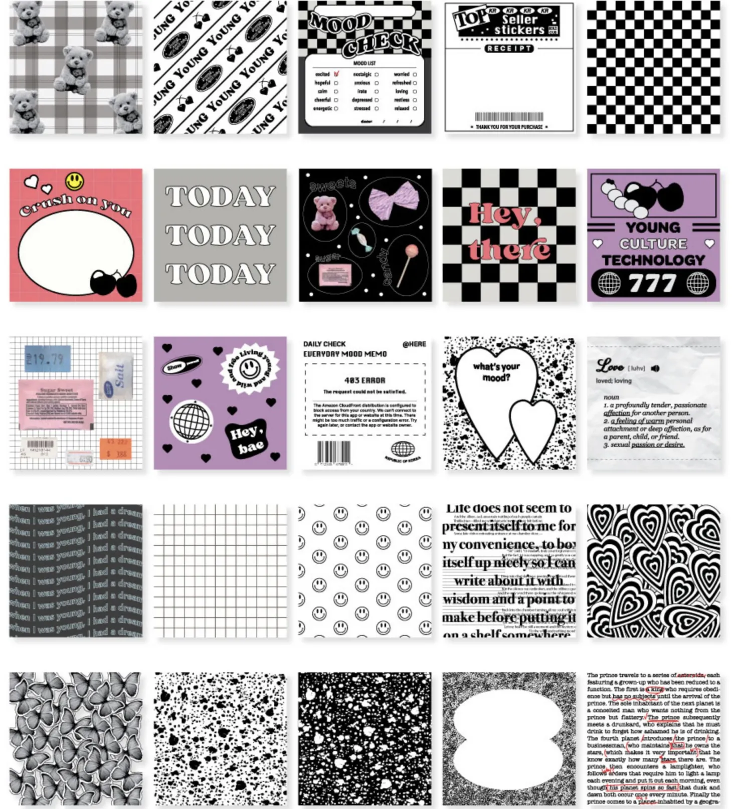 50pcs CYO Deco Sticker Set v2