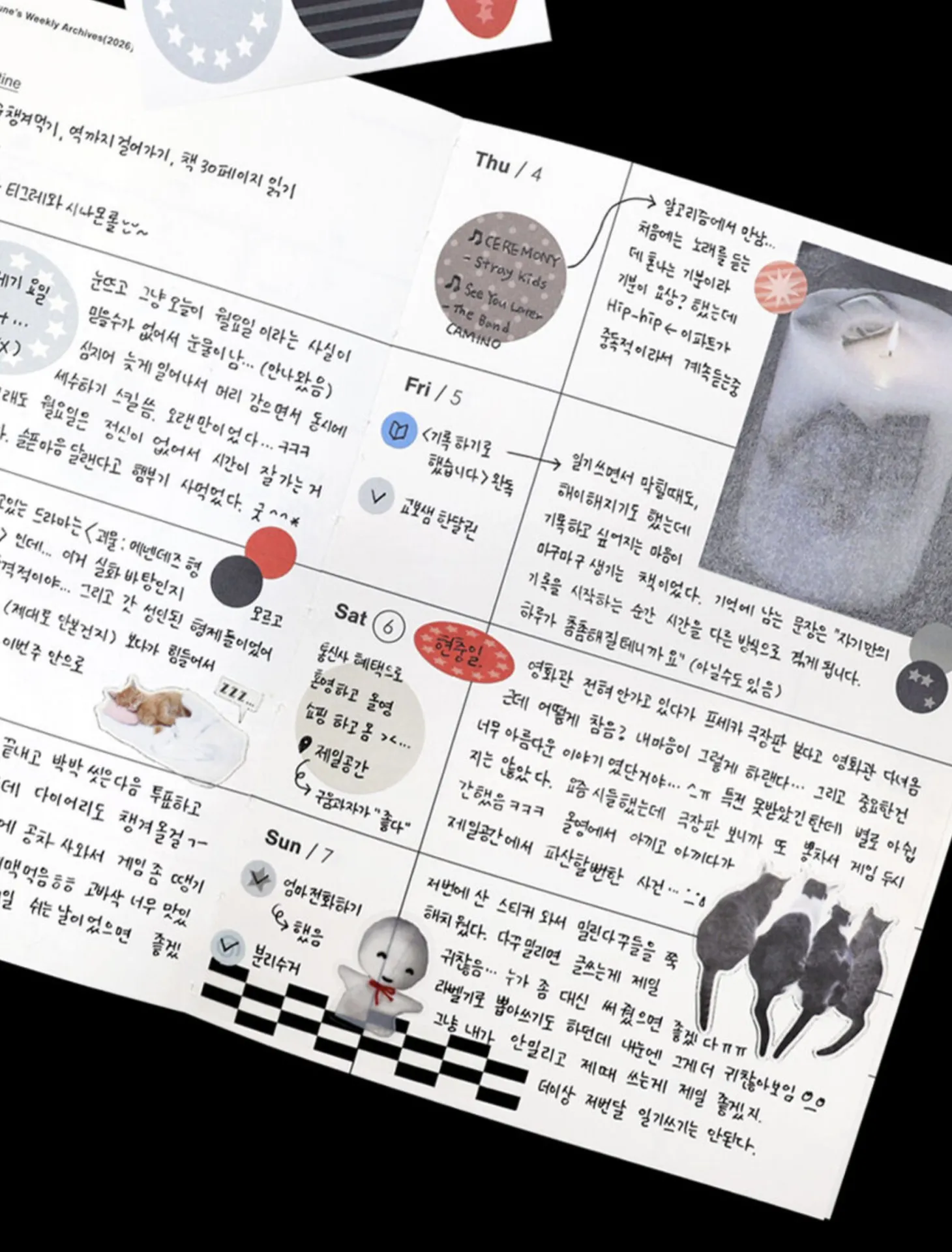2pcs Daily Dot Sticker Set