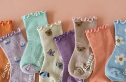 4pcs Daily Kids Crew Socks Set