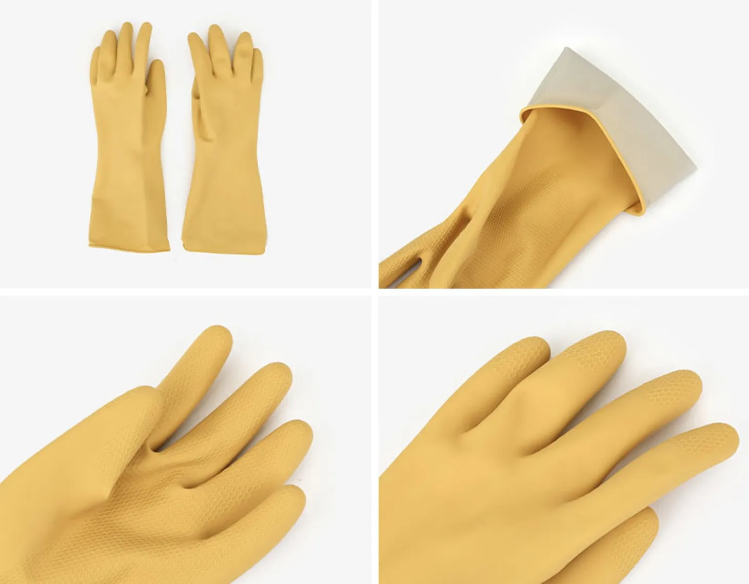 3pcs Natural Rubber Latex Gloves Set