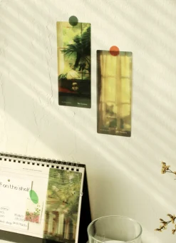 3pcs Scenery Translucent Bookmark Set