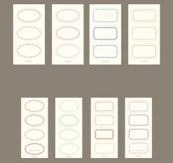 2pcs Simple Label Sticker Set